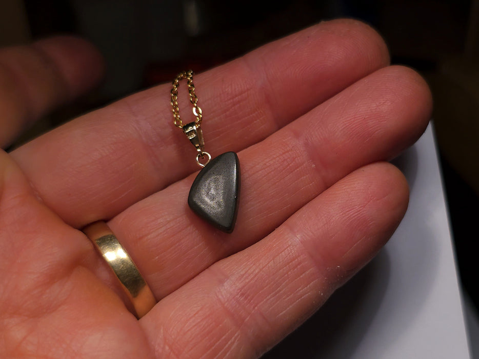 Vivus' Brilliant Australian Opal Pendant 14k Gold Doublet 5.7ct N87