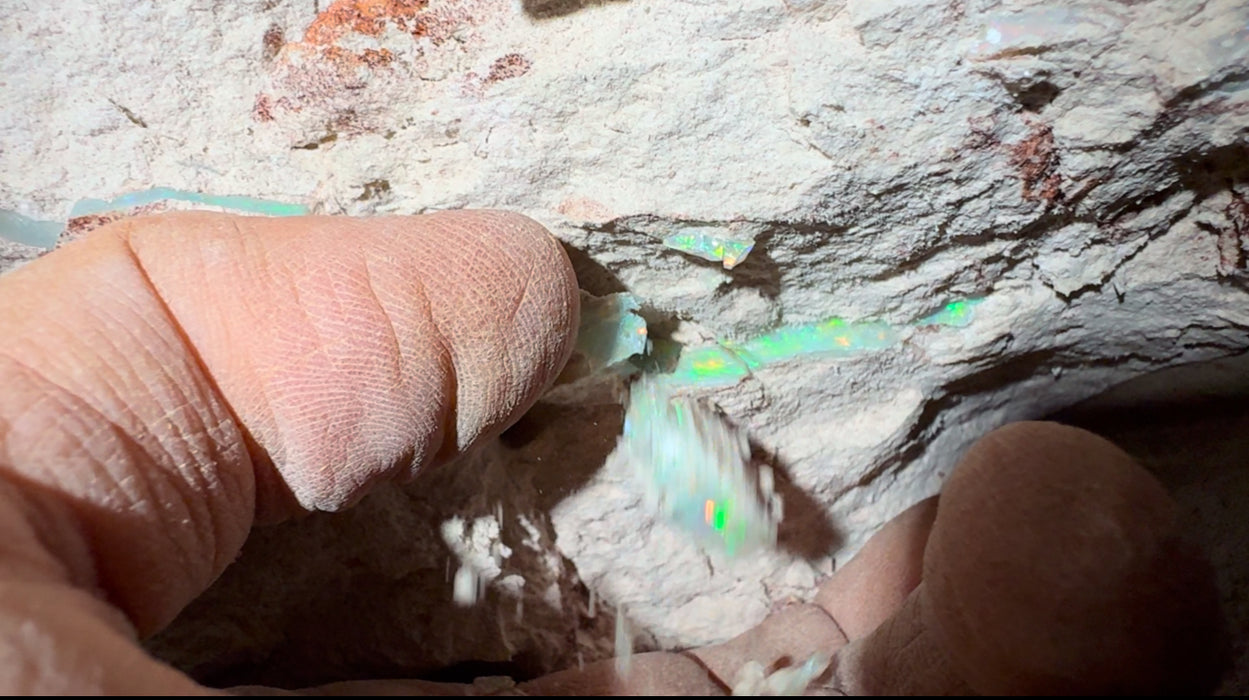 Gold Royale' Australian Opal & Diamond Pendant Solid Gem Gift 8.3ct N60