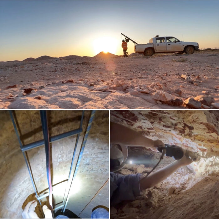 14k Gold Australian Vivid Magenta Opal Ring 2.2g Free Re-Size 7 N58