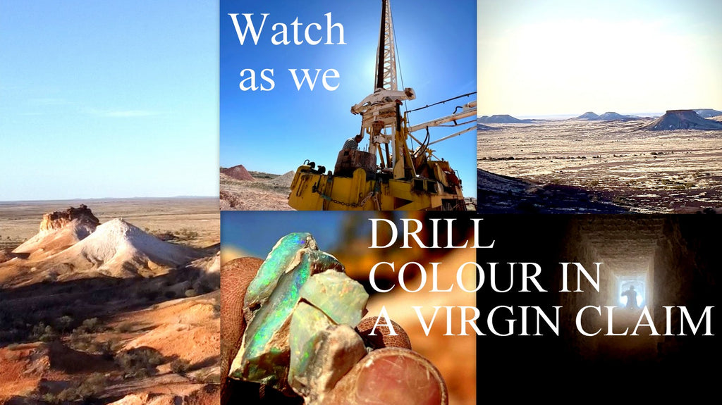 Watch as we drill colour in a virgin claim. 