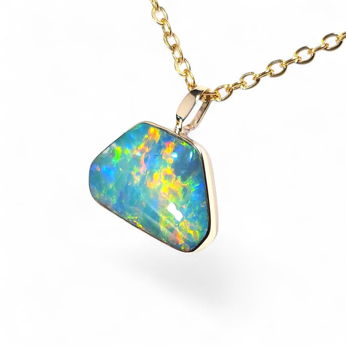 Australis' Genuine Australian Opal Pendant 14k Gem Gift 4.7ct P97