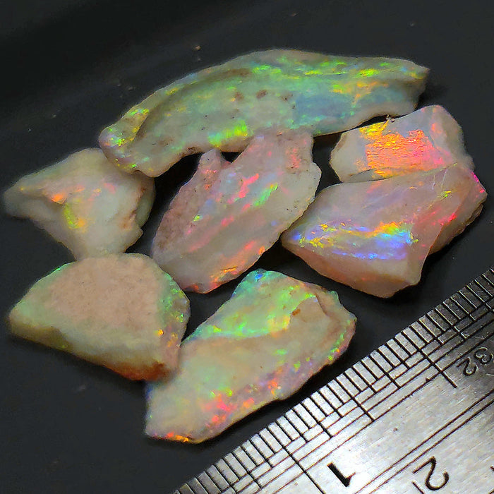 Australian Rough Light Crystal Opal 37ct Coober Pedy Untouched Stones M16