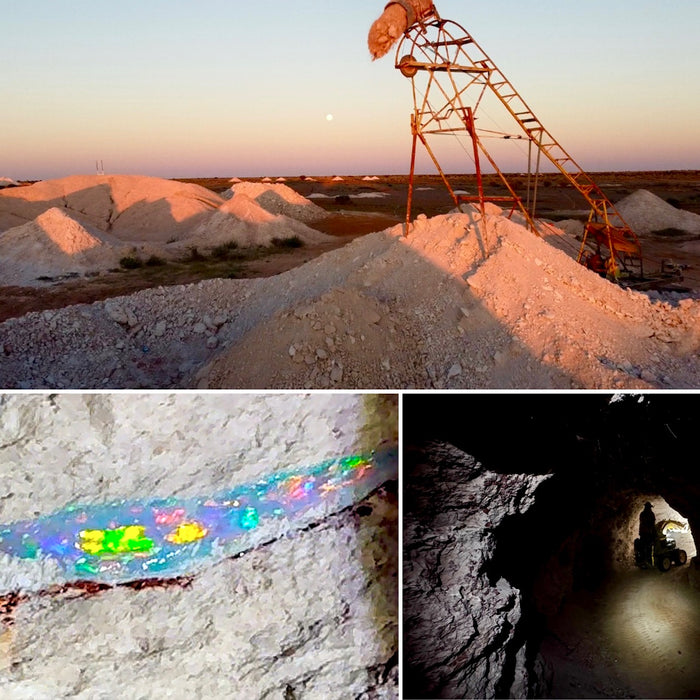 Vivido' Genuine Australian Opal Pendant 14k Gem Gift 5.1ct Q06