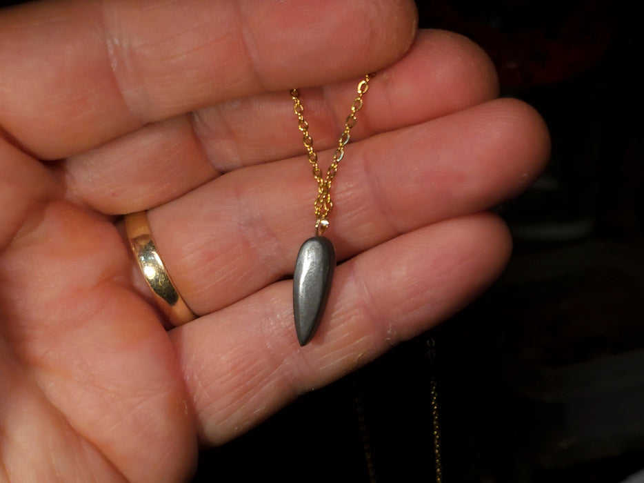 Tjintu Kari' Rare Australian 14k Gold Opal Doublet Pendant Gift 3.5 carat P79