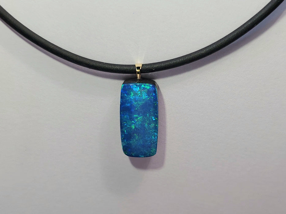 Vista Al Mar' Boho Style Surf Australian Opal Doublet Pendant 1.4g Q19