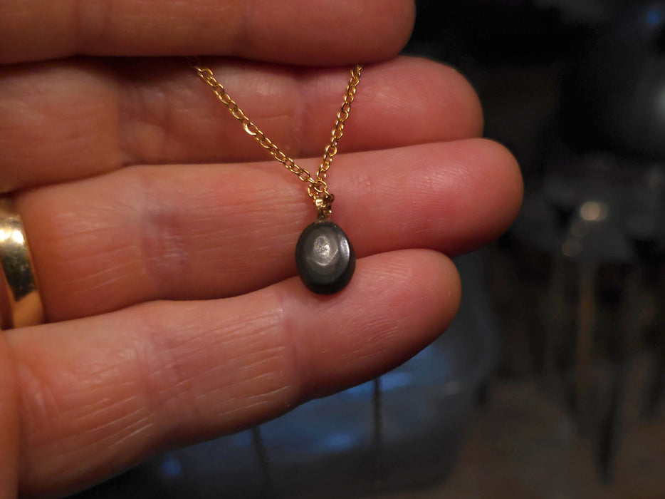 Aranyos' Rare Australian 14k Gold Opal Doublet Pendant Gift 2.5 carat P17