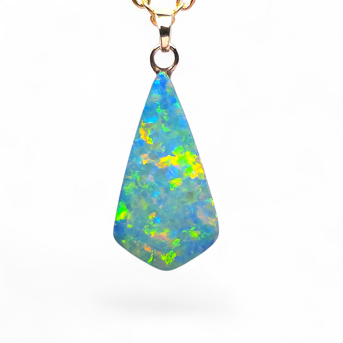 Tjintu Kari' Rare Australian 14k Gold Opal Doublet Pendant Gift 4.4 carat P19