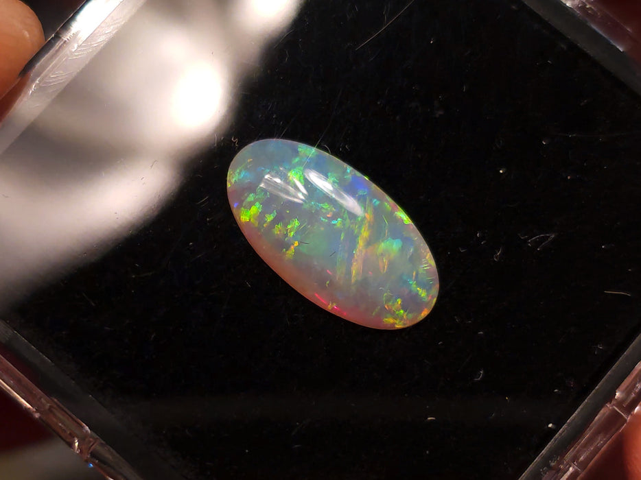Old 15 Mile' Australian Dark Crystal Solid Opal 2.9ct Wholesale Gem L58