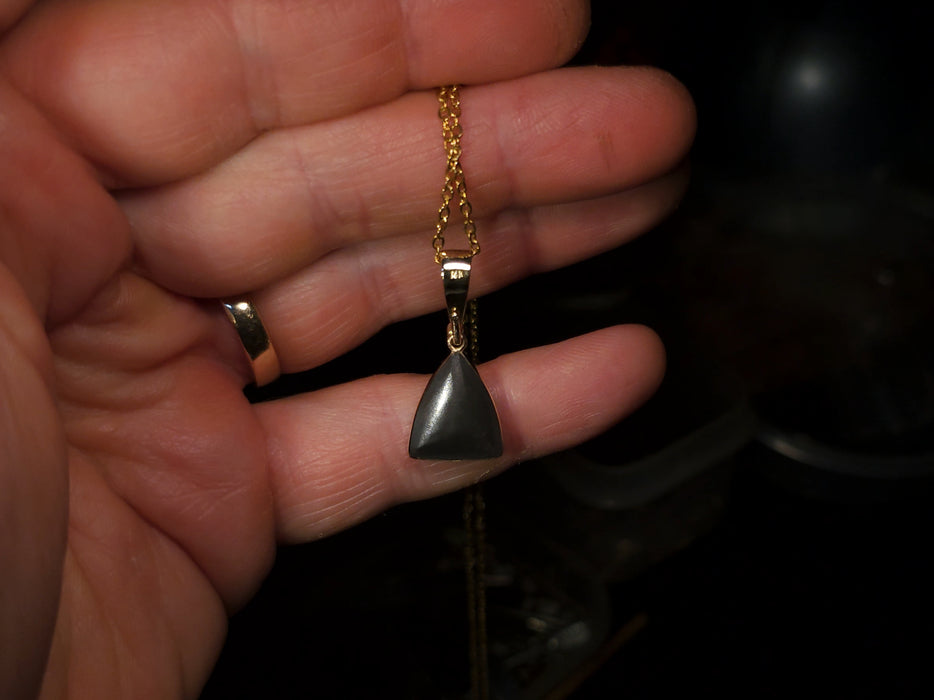 Chartres' Rare Super Gem Opal & Diamond Pendant 14k Gold 10.5ct P64