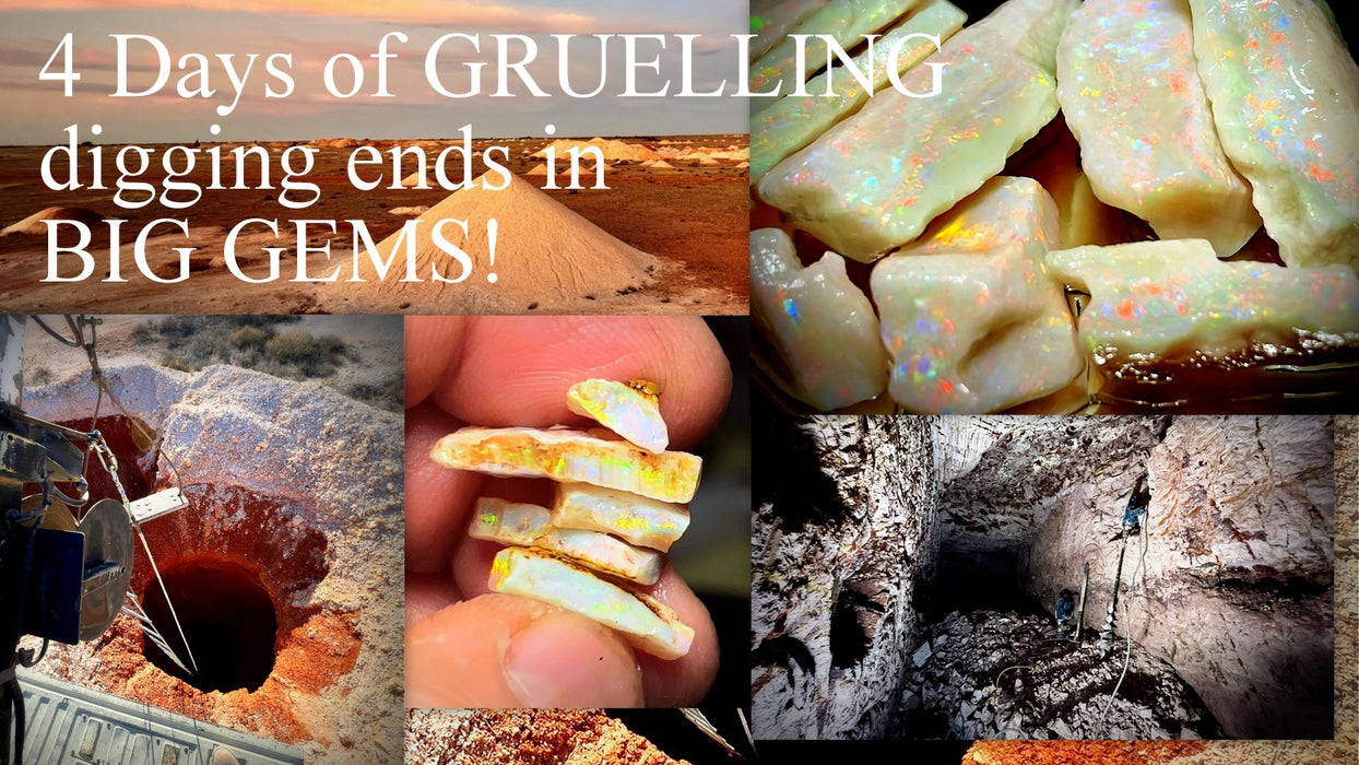 Dos Ranos' Genuine Australian Solid Gold Dangle Opal Earrings 19.5ct O86