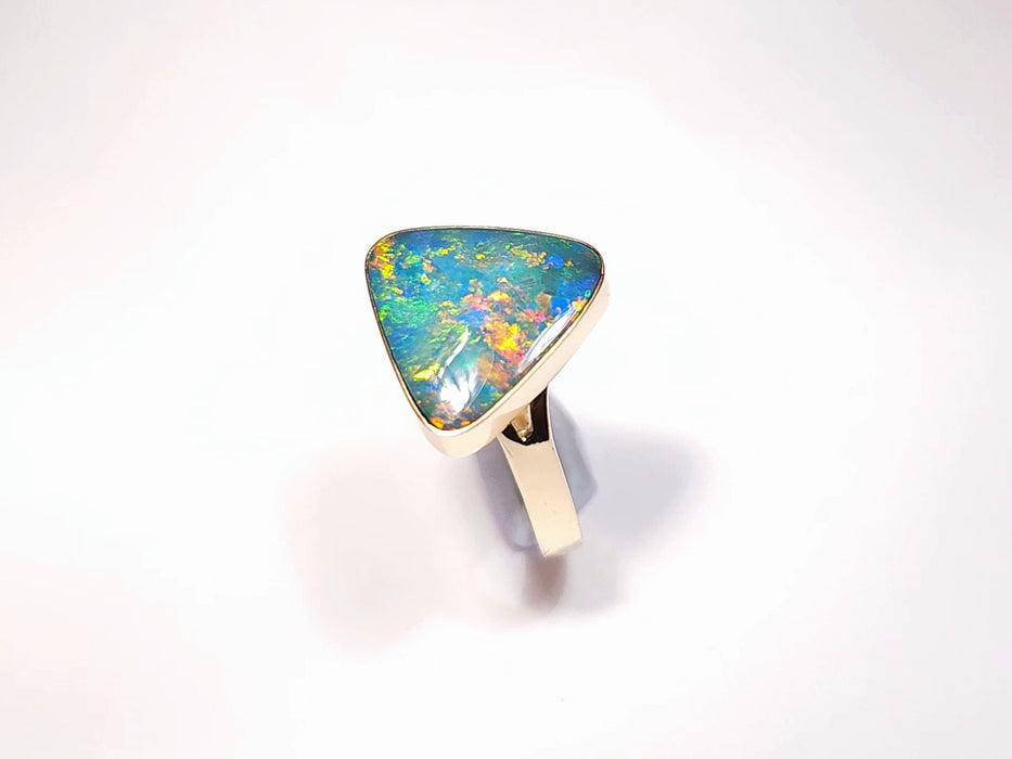 Trilliance' Australian Opal Ring Gem Gift 2.5g 14k Free Re-Size 6 .5 K90