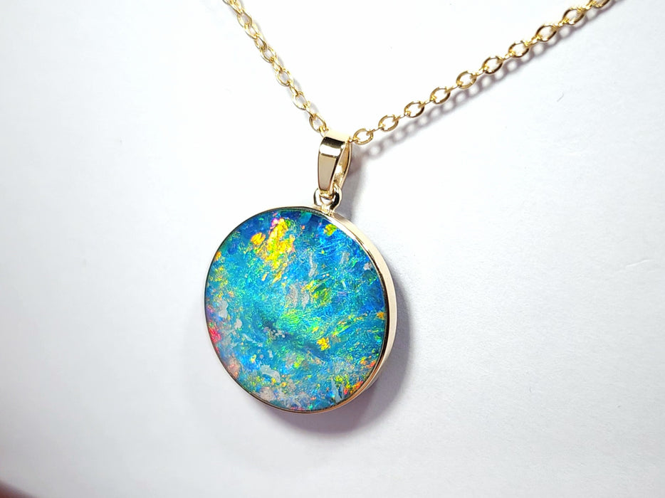 Talisma' Genuine Australian Opal Pendant Gem Gift 1.8g R16