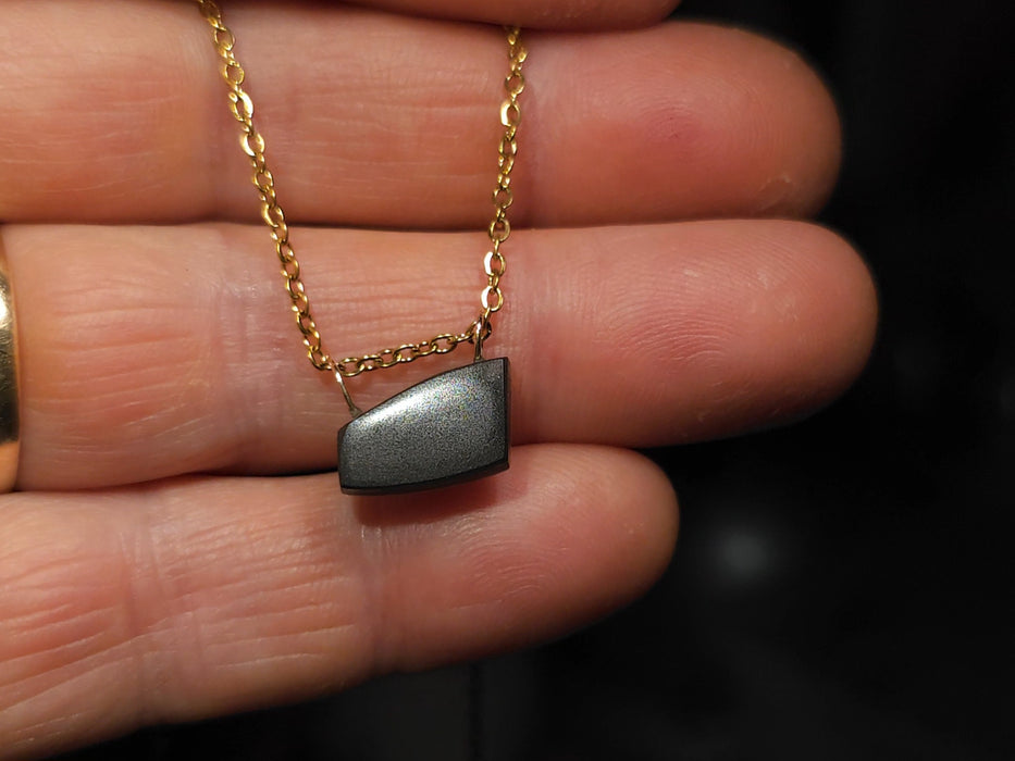 Fuego Intenso' Rare Australian 14k Gold Opal Doublet Pendant Gift 4.5 ct P27