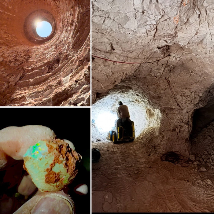 Mjolnir' Large Unisex Australian Opal Silver Ring 9g Free Re-Size Q25