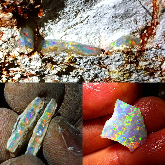 Ilkari' Genuine Australian Opal Pendant 14k Gem Gift 1.9g Q71