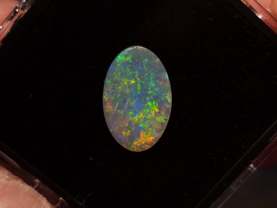 The Farm' Australian Dark Crystal Solid Opal 2.6ct Wholesale Gem L57