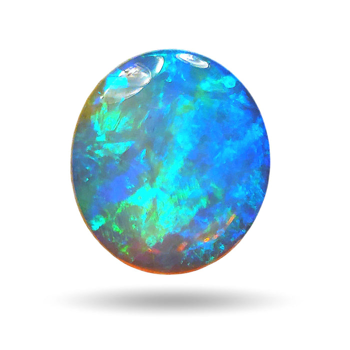 Australian Olympic Green Blue Crystal Solid Opal 4.5 ct Wholesale Gem L52