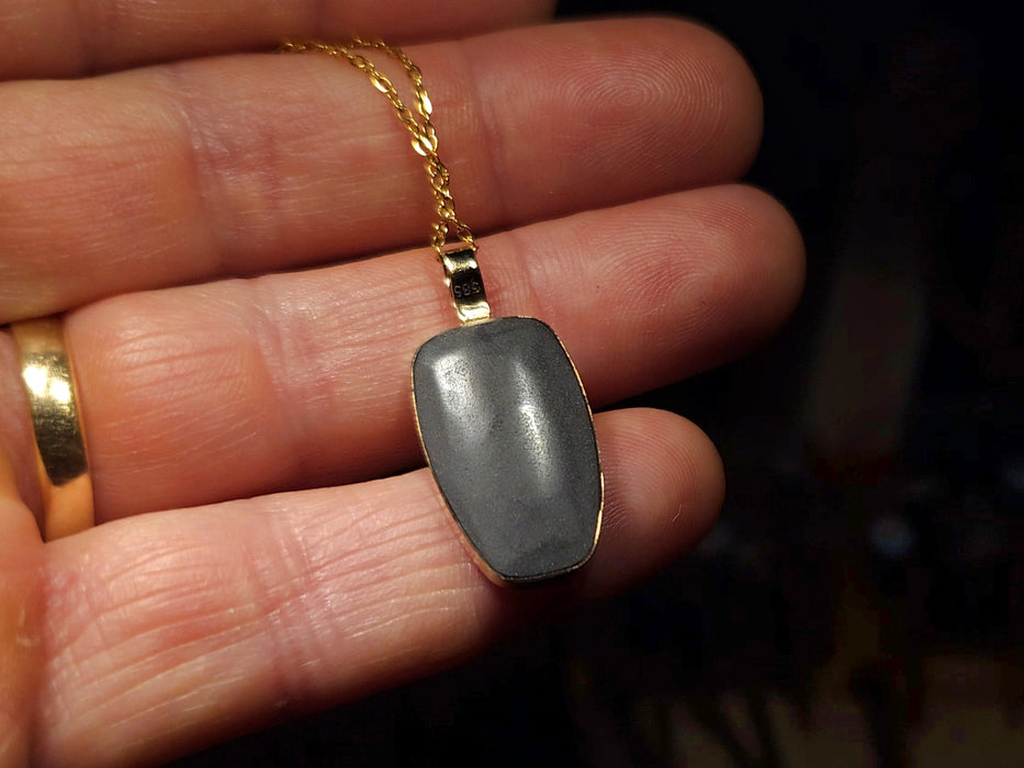 Gold Royale' Large Genuine Australian Opal Pendant Gem Gift 3g R23