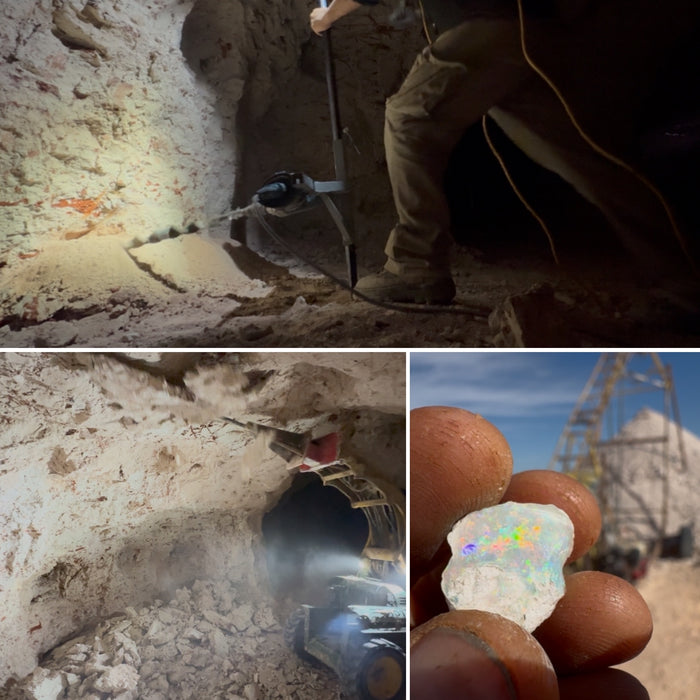 Pink Eclipse' Australian Opal Earrings Pink Gold Dangle Jewelry Gems 15ct O81