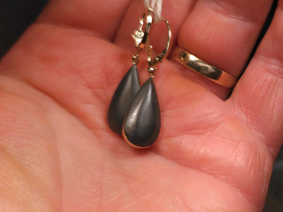 Spectra' Genuine Australian Solid Gold Dangle Opal Earrings 15.6ct O80