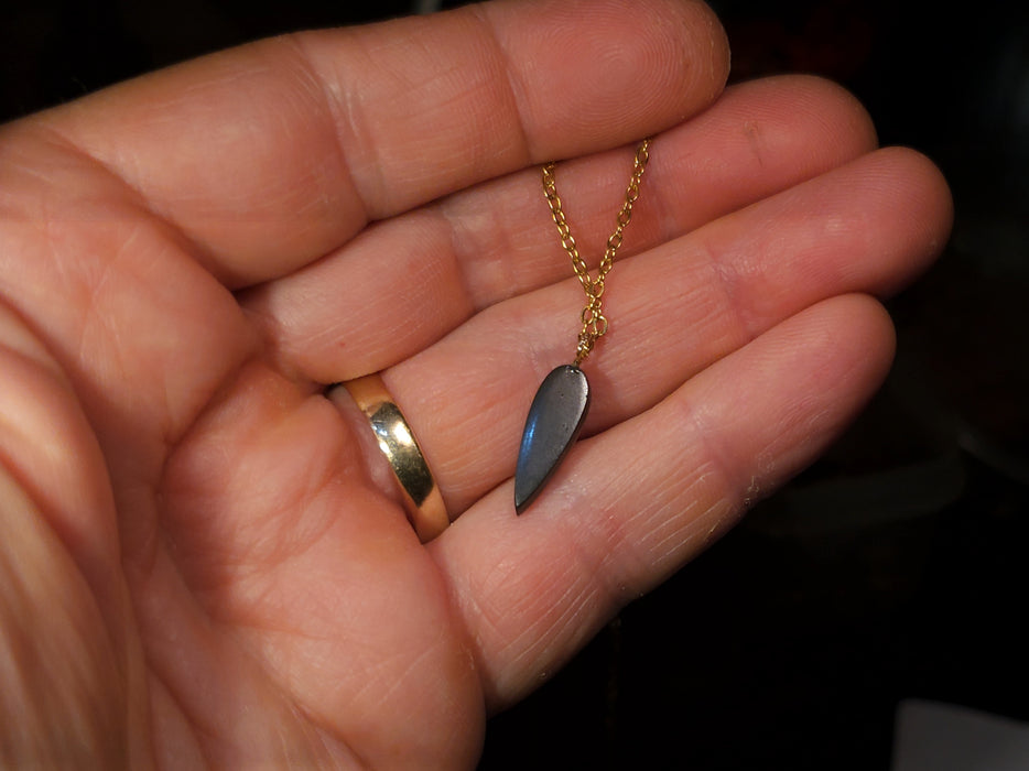 Grunspark' Australian 14k Gold Opal Doublet Pendant Gift 3.1 carat P83