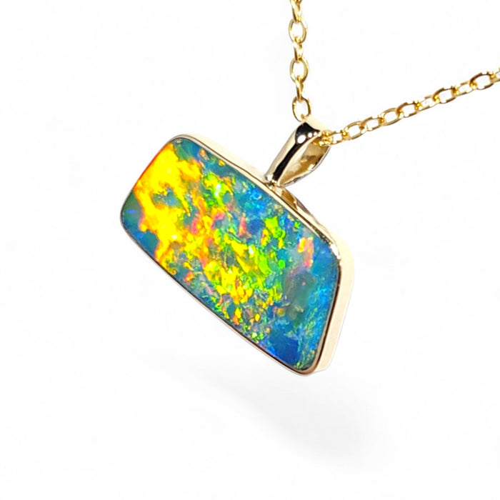 Chama' Genuine Australian Opal Pendant Gem Gift 1g R15