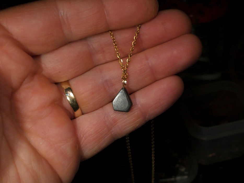 Magentazul' Rare Australian 14k Gold Opal Doublet Pendant Gift 3.1 carat P80